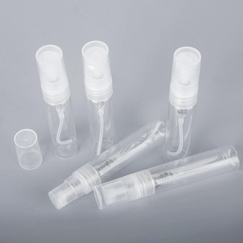 8pcs 3ml Mini Clear Glass Spray Bottle Refillable Perfume Atomizer for Travel