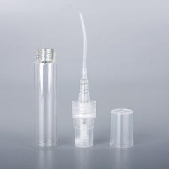 8pcs 3ml Mini Clear Glass Spray Bottle Refillable Perfume Atomizer for Travel