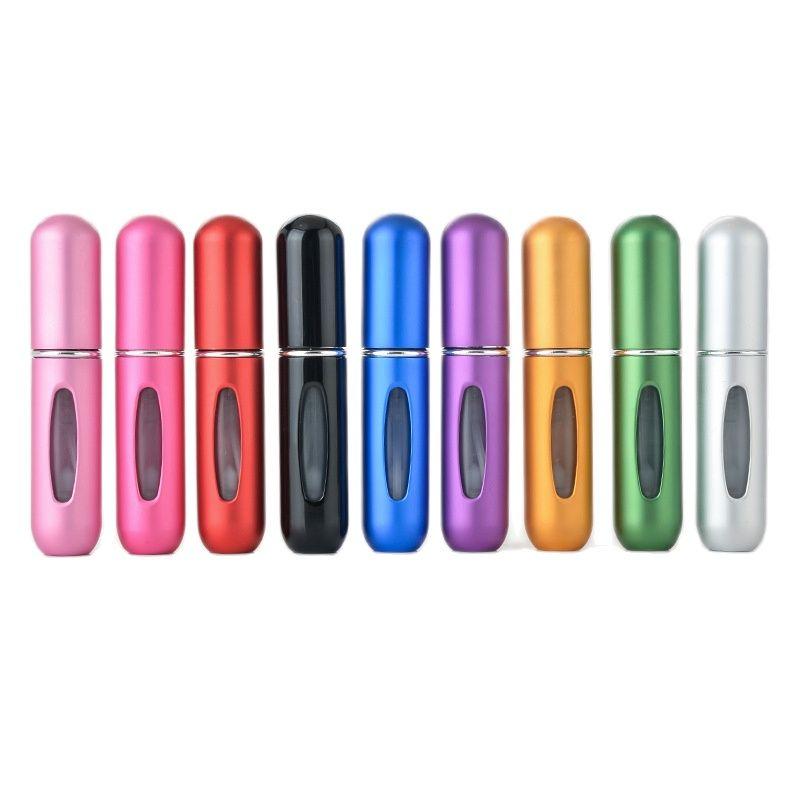 5PCS Mini Refillable Perfume Bottles Spray Pump Empty Atomizer Travel 5ml