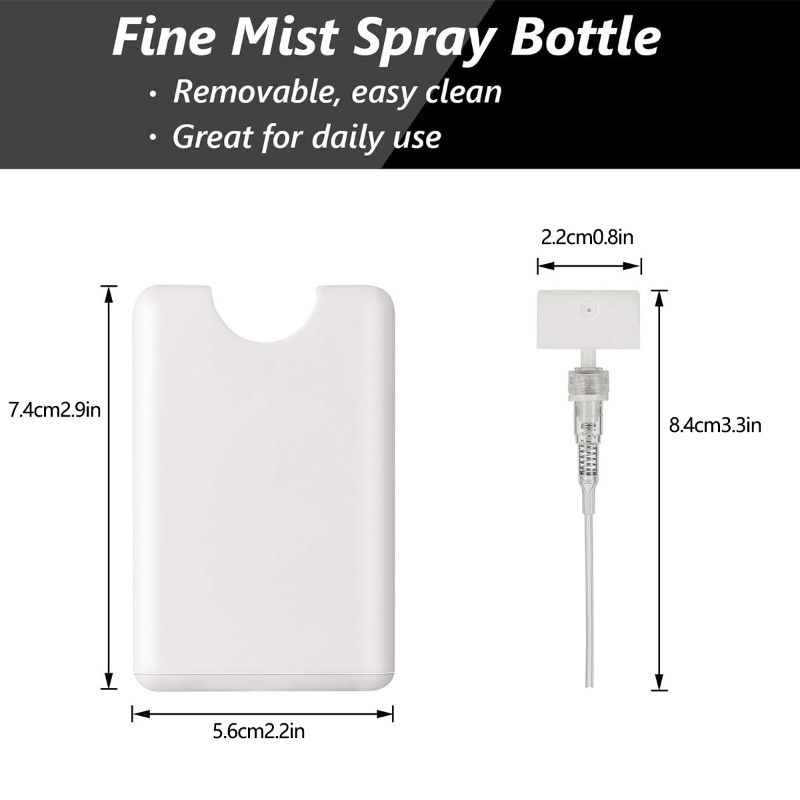 2Pcs 20ml Perfume Spray Bottles - Travel Portable Refillable Fine Mist Spray