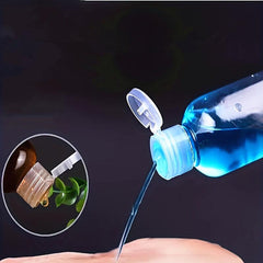 2pcs Clear PET Squeeze Bottles w/ Screw Cap 30ml & 50ml Leakproof Dispensing
