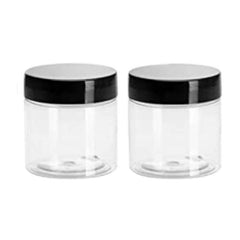 200ml 300ml Clear Plastic Jars with Lids for Cosmetics Storage