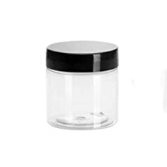 200ml 300ml Clear Plastic Jars with Lids for Cosmetics Storage