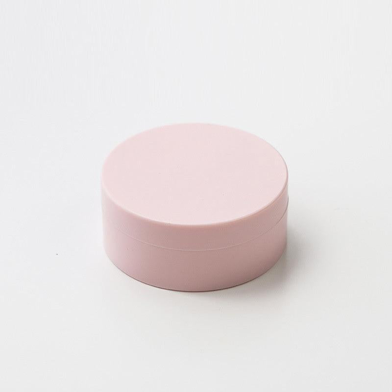 Waterproof Mini Storage Box with Powder Puff Macaron Loose Powder Container