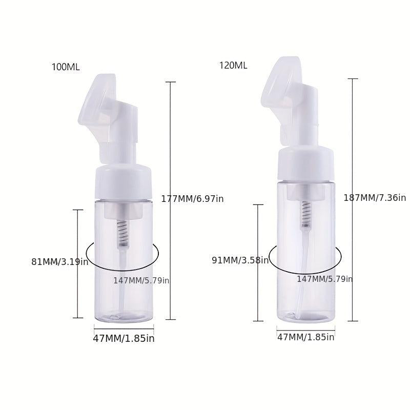 Empty Soap Foaming Bottle with Silicone Brush Head 100-120 ml