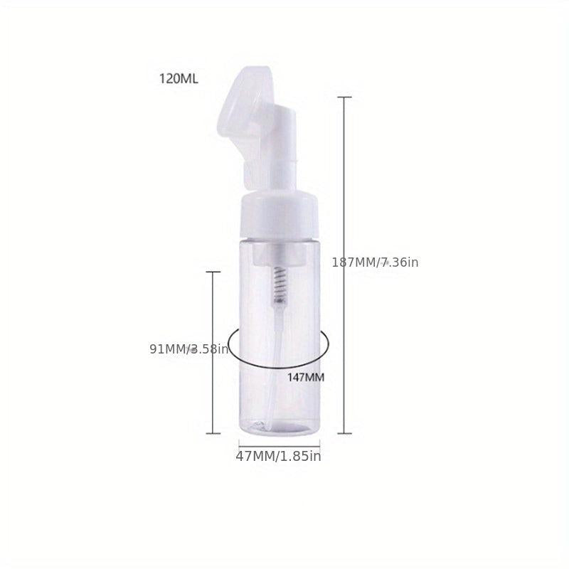 Empty Soap Foaming Bottle with Silicone Brush Head 100-120 ml