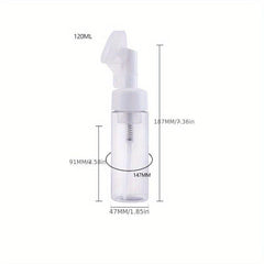 Empty Soap Foaming Bottle with Silicone Brush Head 100-120 ml