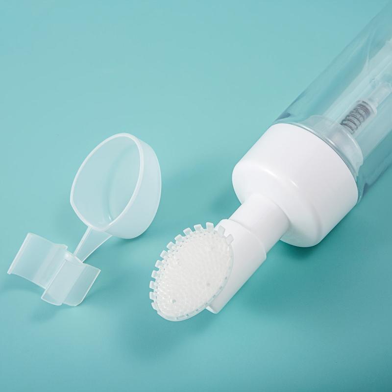 Empty Soap Foaming Bottle with Silicone Brush Head 100-120 ml