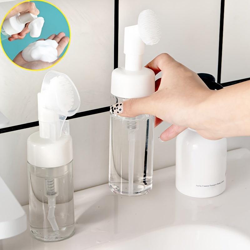 Empty Soap Foaming Bottle with Silicone Brush Head 100-120 ml