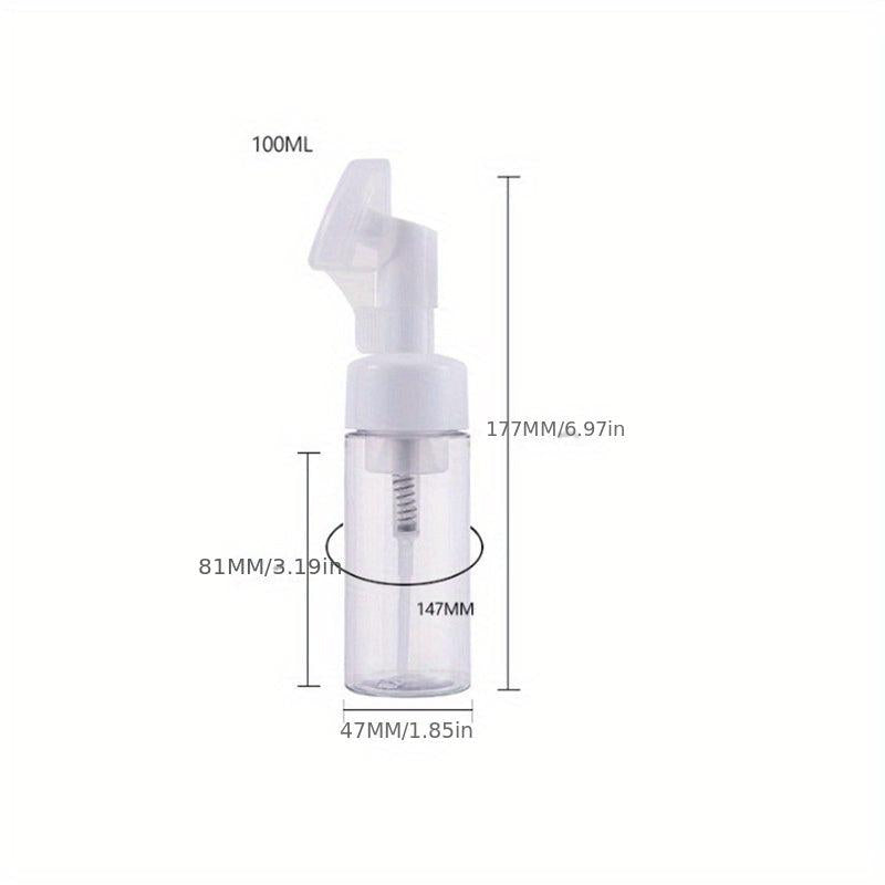 Empty Soap Foaming Bottle with Silicone Brush Head 100-120 ml