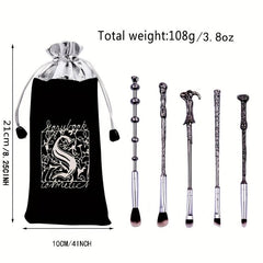 10pcs Silver Magic Eyeshadow Makeup Tools Set Gift For Girls