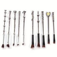 10pcs Silver Magic Eyeshadow Makeup Tools Set Gift For Girls