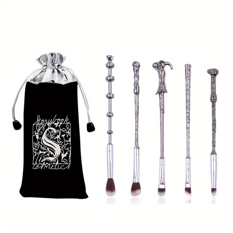 10pcs Silver Magic Eyeshadow Makeup Tools Set Gift For Girls