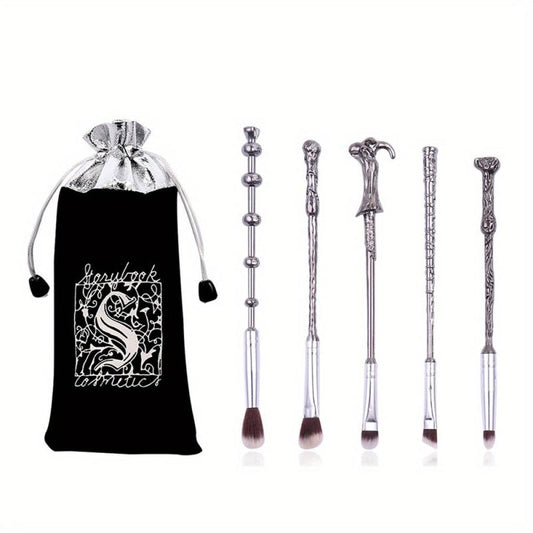 10pcs Silver Magic Eyeshadow Makeup Tools Set Gift For Girls