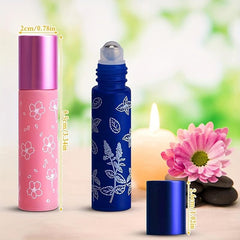 1pc 10ml Roller Bottles with Steel Balls Refillable Perfume Sample Bottles