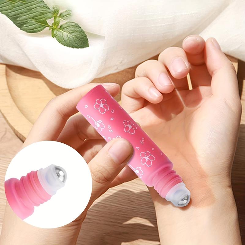1pc 10ml Roller Bottles with Steel Balls Refillable Perfume Sample Bottles