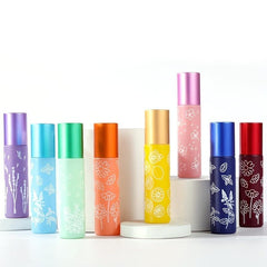 1pc 10ml Roller Bottles with Steel Balls Refillable Perfume Sample Bottles
