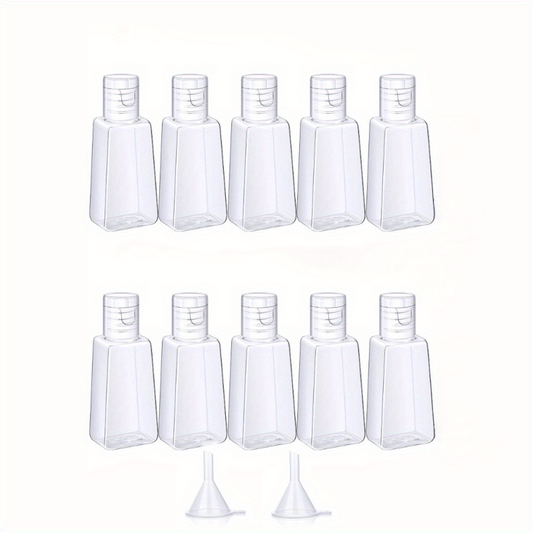 10pcs 1oz Empty Bottles Flip Cap Travel Size Containers