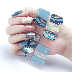 20 Colors Full Cover Nail Wraps High Nail Stickers