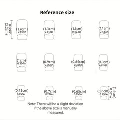 24pcs Glossy Heart Press On Nails Full Cover Acrylic False Nails