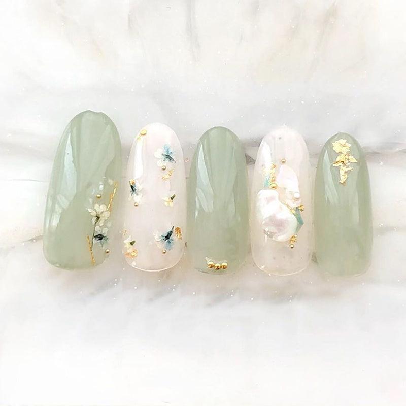 Glossy 3D Nail Strips Full Wraps - DIY Self Adhesive Stickers