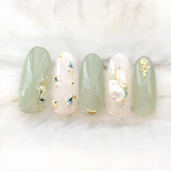 Glossy 3D Nail Strips Full Wraps - DIY Self Adhesive Stickers