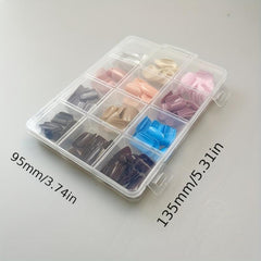 French Ballerina Nail Tips Full Cover False Nail Tips 12 Sizes
