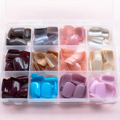 French Ballerina Nail Tips Full Cover False Nail Tips 12 Sizes