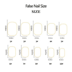 24 pcs Pink Cloudy Press On Nails Easy to Apply and Remove False Nails