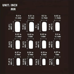 24pcs Glossy Nude Acrylic Nails Square Tips for Full Coverage False Nails