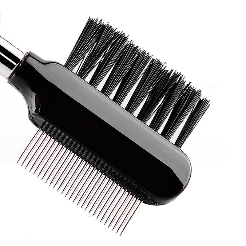 Steel Eyebrow Eyelash Dual Comb Extension Brush Makeup Tool