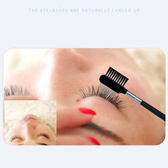 Steel Eyebrow Eyelash Dual Comb Extension Brush Makeup Tool