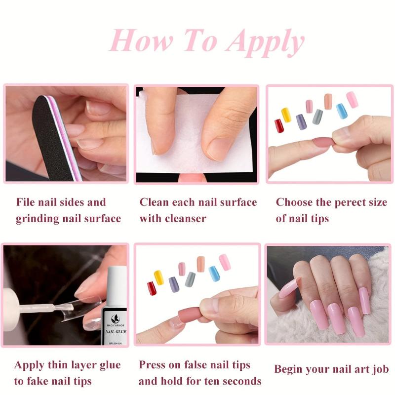 336 Pcs Medium Press On Nails with Nail File