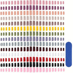 336 Pcs Medium Press On Nails with Nail File