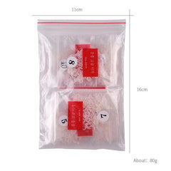 500 pcs Clear Short Acrylic Extension French Nail Tips for Half Cover Nails