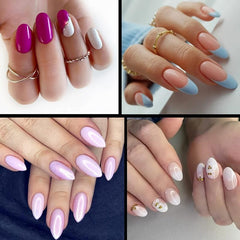 Clear Acrylic Nail Tips Box False Nails for Girl Woman Nail Art DIY