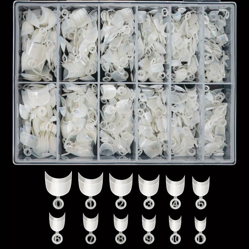 Clear Acrylic Nail Tips Box False Nails for Girl Woman Nail Art DIY