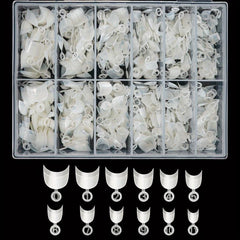 Clear Acrylic Nail Tips Box False Nails for Girl Woman Nail Art DIY