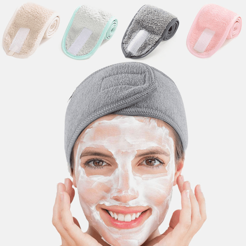 Women Adjustable SPA Facial Headband Bath Makeup Hair Band Headbands