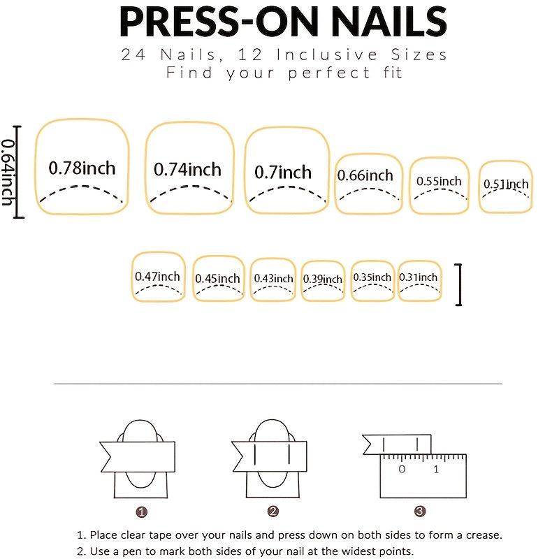24pcs Nude Pink Glitter Sequin Press On Toe Nails Full Coverage False Toe Nails