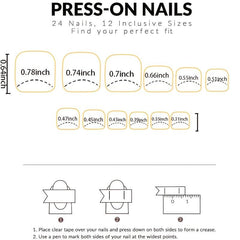 24pcs Nude Pink Glitter Sequin Press On Toe Nails Full Coverage False Toe Nails