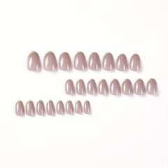 24pcs Glittery French Tips Press On Nails Acrylic Stick On Nails