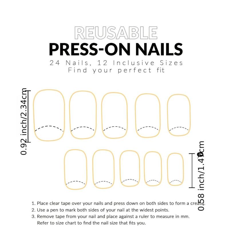 Wine Red Heart Press On Nails Glossy Square False Nails