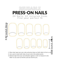 Wine Red Heart Press On Nails Glossy Square False Nails