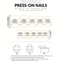 24pcs Nude Pink Press On Nails Full Cover Short Square False Nails
