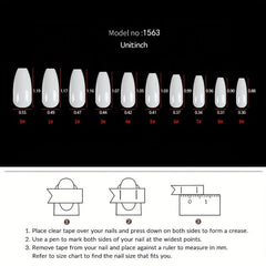 24pcs 3D Moon & Star Press On Nails w/ Glue for Women & Girls