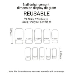 Golden Glitter French Tip Oval Press On Nails