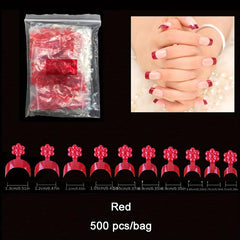 500 Pcs Short French Acrylic False Nail Art Tips