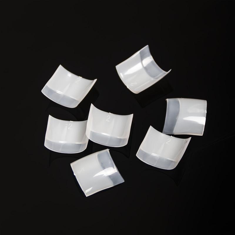 500pcs Buqikma Short Acrylic Nail Tips Natural False Nails 10 Sizes