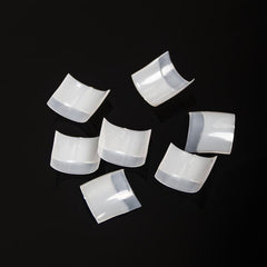 500pcs Buqikma Short Acrylic Nail Tips Natural False Nails 10 Sizes